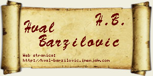 Hval Barzilović vizit kartica